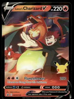 Pokemon Cards Lance's Charizard V SWSH133 Sword & Shield Promo Holo Promo NM *37 - Image 1
