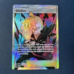 Gladion Full Art Holo Ultra Rare SM Crimson Invasion Card 109/111 NM - Image 1