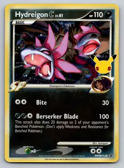 Hydreigon C lv.61 Holo Promo SWSH: Sword & Shield Promo Cards SWSH138 NM - Image 1
