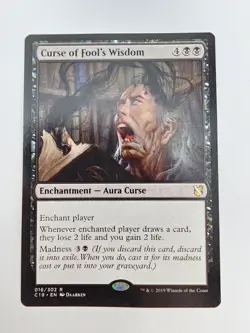 Curse of Fool's Wisdom Commander 2019 • Regular MTG - Image 1