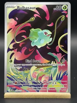 Pokemon TCG Bulbasaur Card 133/132 IR Mega Evolutions Near Mint Condition - Image 1