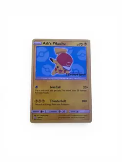 Ash’s Pikachu SM114 – Black Star Promo (Movie Promo) - NM - 2017 Pokemon TCG-e - Image 1