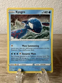 Pokemon TCG Kyogre 036/159 Crown Zenith Cosmo Holo Sea And Sky - Image 1
