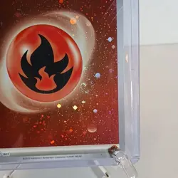 🌀🌀🌀🌀Pokemon 4 SWIRLS!!!! Basic Fire Energy 002 Sv: Energies Cosmos Holo - Image 3