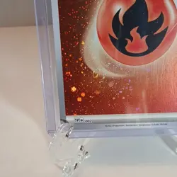 🌀🌀🌀🌀Pokemon 4 SWIRLS!!!! Basic Fire Energy 002 Sv: Energies Cosmos Holo - Image 4