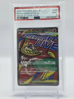 Mega Hawlucha EX PSA 9 M2a Mega Dream Ex 229/193 Japanese Mega Attack Rare Holo - Image 1
