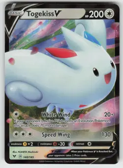 Togekiss V 140/185 Holo V Rare Vivid Voltage Pokemon Holo Near Mint - Image 1