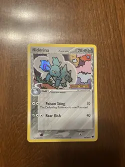 Pokemon Nidorina Delta Species 34/101 Dragon Frontiers EX Era LP NM - Image 1