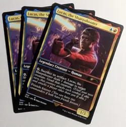 Lucas, the Sharpshooter x1 Regular Finish Secret Lair Stranger Things MTG LP/NM - Image 3