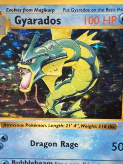 Pokemon TCG Gyarados 006/102 Base Set (Shadowless) Holo Rare Vintage 1999 WOTC - Image 2