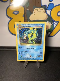 Pokemon TCG Gyarados 006/102 Base Set (Shadowless) Holo Rare Vintage 1999 WOTC - Image 3