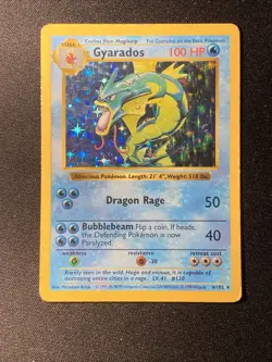 Pokemon TCG Gyarados 006/102 Base Set (Shadowless) Holo Rare Vintage 1999 WOTC - Image 5