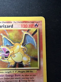 Charizard 4/102 Base Set Holo Unlimited 1999 English HEAVY PLAY Pokemon - Image 3