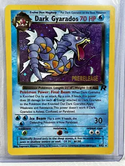 Dark Gyarados 8/82 Team Rocket Holo -LP- Rare 1st Edition 70 HP Pokemon TCG - Image 1
