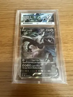 ACE 10 Lugia V 186/195 PERFECT SUBGRADES Silver Tempest Pokemon TCG - Image 1