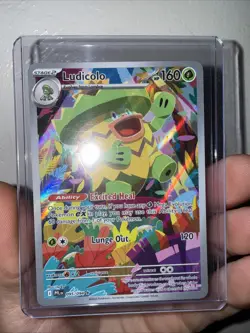 Pokemon TCG Ludicolo 095/094 Illustration Rare Holo NM Phantasmal Flames Me02 - Image 1
