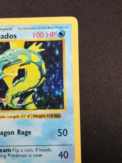 Gyarados Shadowless 6/102 Base Set Holo Rare Unlimited WoTC Pokemon 1999 NM - Image 4