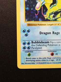 Gyarados Shadowless 6/102 Base Set Holo Rare Unlimited WoTC Pokemon 1999 NM - Image 5