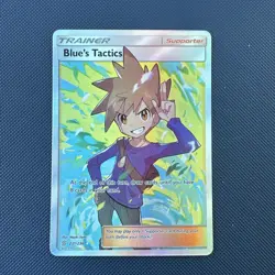 Pokemon TCG Blue's Tactics Full Art Holo Ultra Rare 231/236 SM-Unified Minds - Image 1