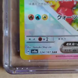 Pokemon Japanese Sv8a Terastal Fest ex Eevee ex 224/187 SAR Holo CGC 10 2024 - Image 2