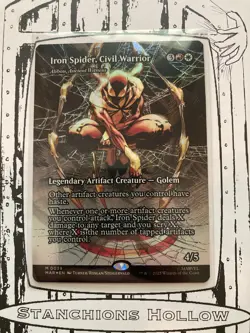 MTG Iron Spider, Civil Warrior (Borderless, FOIL) - Alibou, Ancient Witness 0039 - Image 1