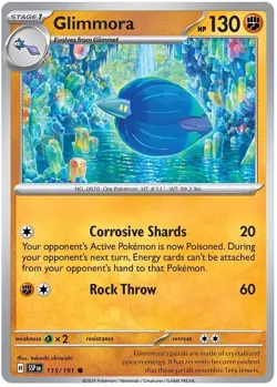 4 X GLIMMORA 115/191 Pokemon TCG Surging Sparks: COMMON - Image 1