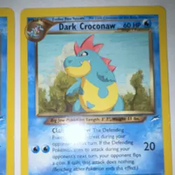 Pokemon TCG Totodile 85/105 & Dark Croconaw 32/105 Lot 2 Neo 2000 Eng - Image 5