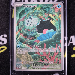 Pokemon Clamperl 195/182 Sv10: Destined Rivals Holo Illustration Rare (IR) - Image 1