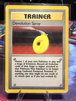 Pokemon Devolution Spray Trainer 72/102 Base Set Regular English Keiji Kinebuchi - Image 1