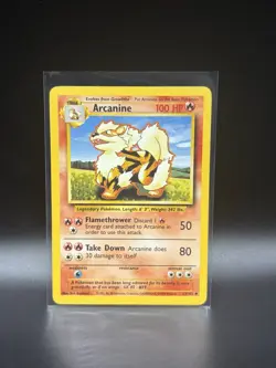 Pokemon TCG Base Set Arcanine 23/102 Rare Unlimited Regular English 1999 NM - Image 1