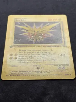 Zapdos (Elector) 30/62 1st Edition Non Holo Rare Fossil FRENCH WOTC Pokemon TCG - Image 2