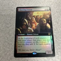 x1 Cheering Crowd - Foil R MTG Marvel's Spider-Man M/NM, English - Image 1