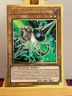 Psi-Hullenpanzer Gamma MGED-DE012 Gold Rare Deutsch NM YUGIOH - Image 1