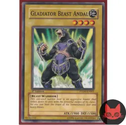 Yugioh Gladiator Beast Andal PTDN-EN001 Common 1st Edition NM - Image 1