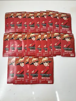 One Piece TCG OP-13 Carrying On His Will Sleeved Booster Pack Lot of 25 English - Image 1