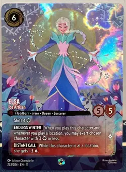 Disney Lorcana - Winterspell - Elsa - Ice Artisan - ENCHANTED - 233/204 - Image 1