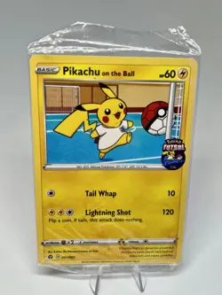 Pokemon Pikachu TCG Promo Card On the Ball, UK Exclusive, Sealed 001/005 - Image 1