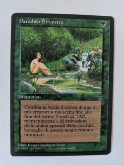 Italian Sylvan Paradise Legends MTG Exc Free shipping with tracking - Image 1