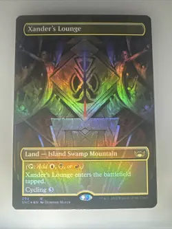 MTG Xander’s Lounge Borderless Foil SNC Near Mint Magic The Gathering - Image 1