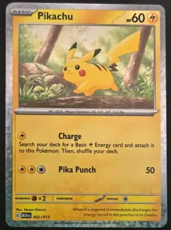 Pikachu 002/015 Holo Promo McDonald's Promos 2024 Pokemon Holo Lightly Played - Image 2