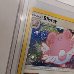 2018 POKEMON TCG Blissey 153/214 Lost Thunder 2018 COSMOS HOLO SWIRL!! - Image 2