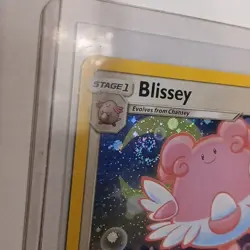 2018 POKEMON TCG Blissey 153/214 Lost Thunder 2018 COSMOS HOLO SWIRL!! - Image 3