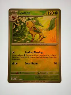Leafeon (Poke Ball Pattern) 005/131 Holo Rare Prismatic Evolutions Pokemon NM - Image 1
