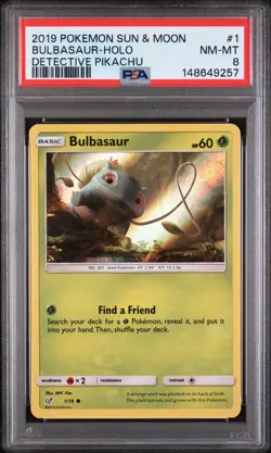 Bulbasaur - Pokemon Detective Pikachu #1 PSA 8.0 - Image 1
