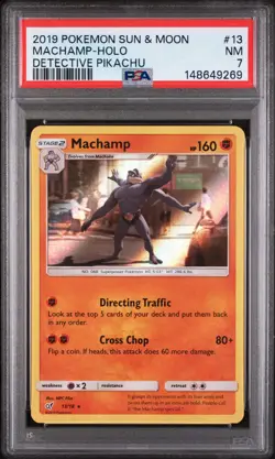 Machamp - Pokemon Detective Pikachu #13 PSA 7.0 - Image 1
