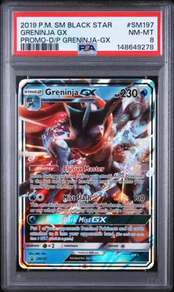 GRENINJA GX PROMO-D/P GRENINJA-GX - Pokemon SM Promos #SM197 PSA 8.0 - Image 1