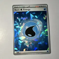 The Pokemon Company Basic Water Energy 011 SV Energies Cracked Ice Holo Eng - Image 1