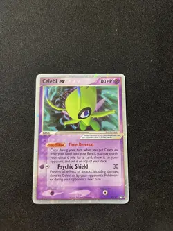 Celebi ex (Holo) 17/17 POP Series 2 Ultra Rare Pokemon Card *crease - Image 1