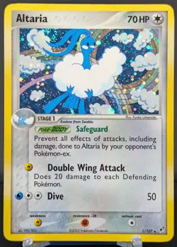 Pokemon Altaria #1/107 English Deoxys Cosmos Holo Rare Swirl - Image 1