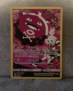 Pokemon Koffing Holo Secret Rare TCG Card Cosmic Eclipse 243/236 NM - Image 1